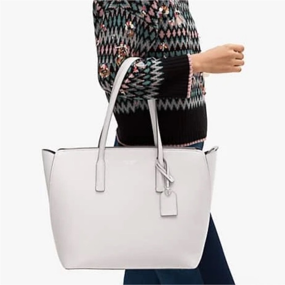 Kate Spade New York Margaux Large Gray Tote Bag - Picture 1 of 16